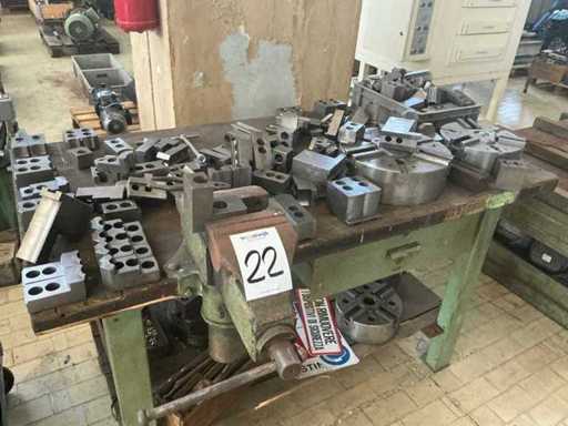 Work table with content