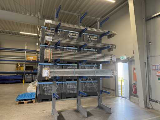 Rayonnage cantilever SCHÄFER KRS avec matériau de barre