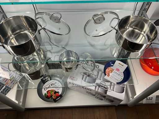 Ssw Kookpottenset 8 delig  + 2 x braadpan