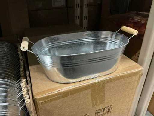 Party Bowl Ładna cynkowa błyszcząca L28xW17xH9cm (120x)