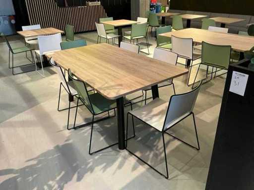 Markant Kantinetafel met 6 stoelen