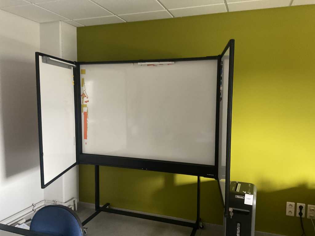 Openklapbaar mobiel whiteboard
