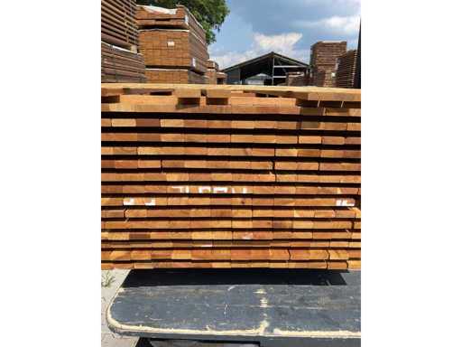 204 Guyana Ipé hardwood planks planed 21x70mm, length 185cm