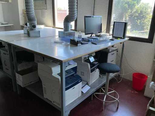Poste de travail avec contenu