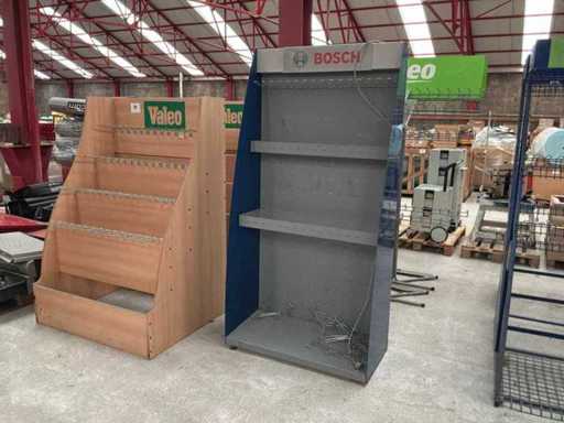 Valeo- Bosch Presentatie rek diverse modellen (6x)