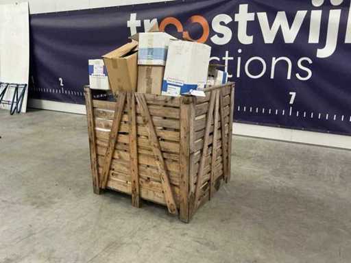 Partij kunstof tunnelblokjes/keggen