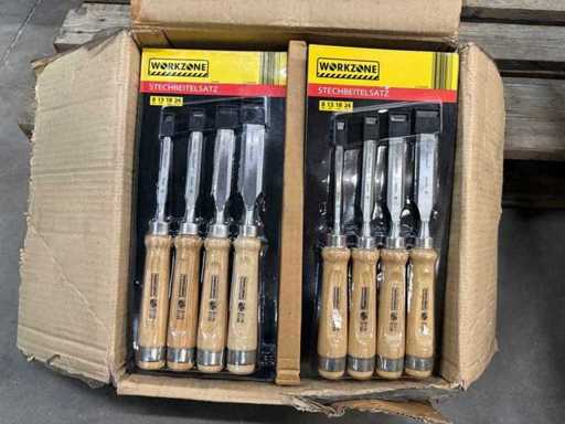 Workzone - Stechbeitelsatz, 4-teilig - 12x pro Karton