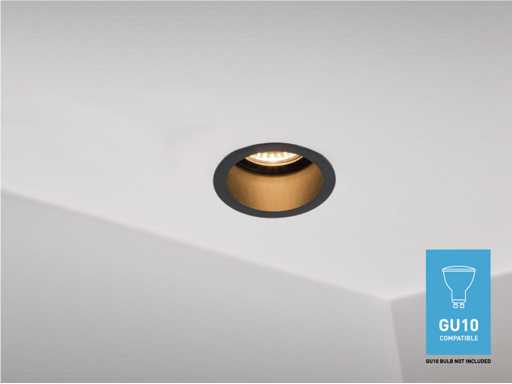 GU10 Recessed fixture with lamp holder(50x)