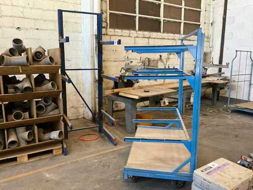 Draagarmstelling + transportkar