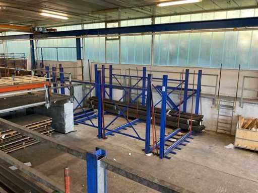 Rastrelliera per il deposito a pavimento per merci lunghe