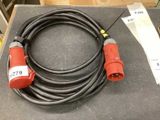 CEE 32 A Kraftstromkabel 11,7m lang lang H07 RNF 5x6mm2