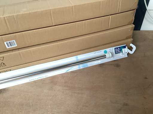 Aquavive douchegordijnstang 125-220 cm (50x)