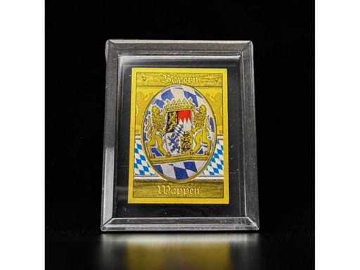 1/500 oz Goldbarren Bayern Wappen Feingold 999 Tschad 3000 Francs CFA + Zertifikat Gratis EU-Versand