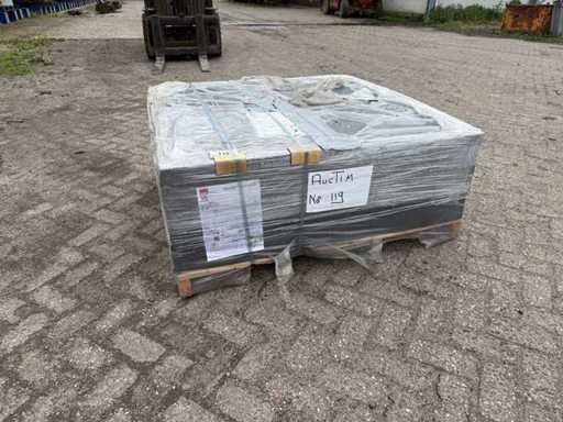 Łupki z włóknocementu niebiesko-czarne