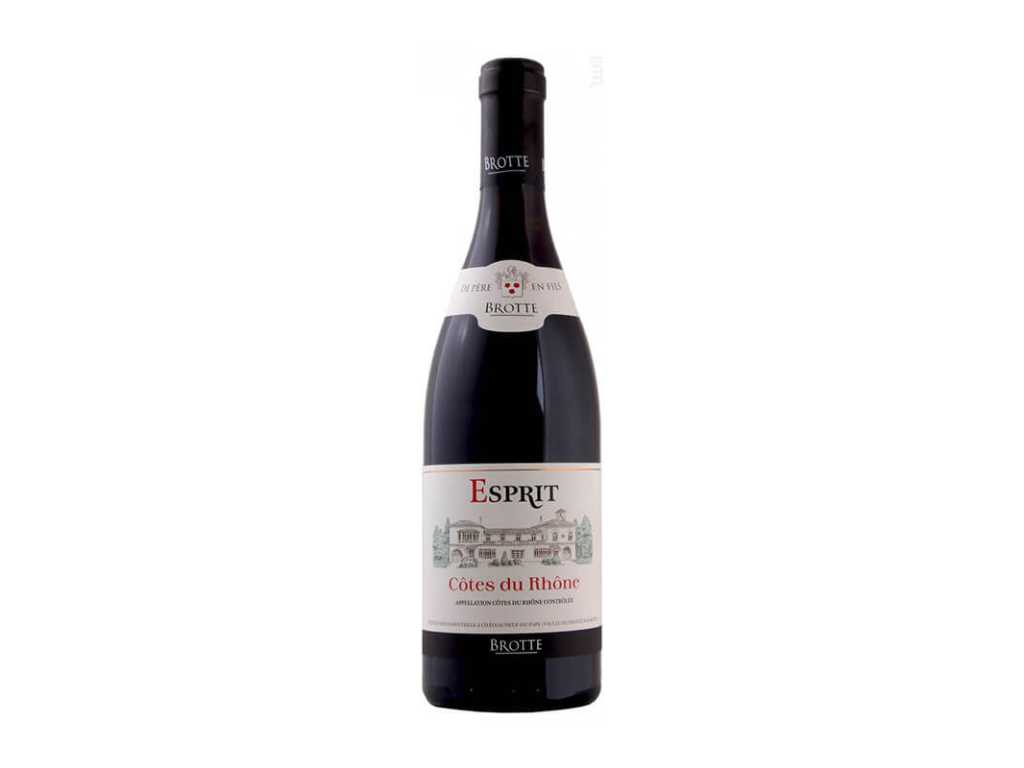 2021 - Brotte Côtes du Rhône Esprit rouge - Rode wijn (30x)