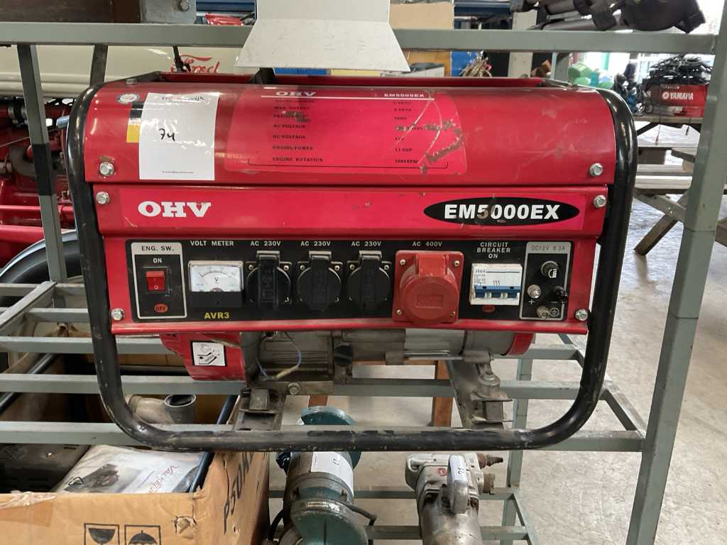 OHV EM5000EX Stroomgenerator