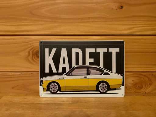 Metalen reclamebord 30x20cm