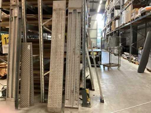 Rampa drive-on, 2 pezzi, 250x30cm, pendenza del vialetto 6cm