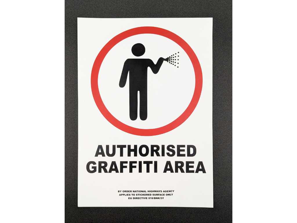 BANSKY - Authorised Graffiti Area Sticker 2004