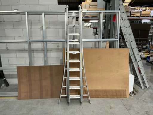 3-piece alu sliding ladder