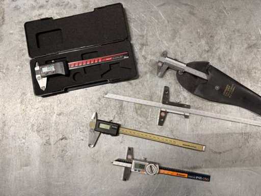 Posten Digital-Messschieber / Tiefenmessschieber – Mitutoyo, Holex, Garant, Helios
