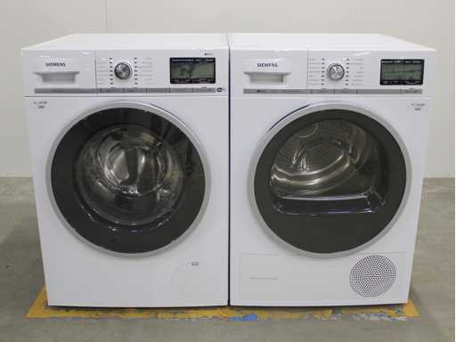 Machine à laver Siemens iQ800 iSensoric WiFi & Siemens iQ800 iSensoric autonettoyant sèche-linge à condensateur