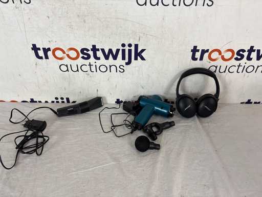 Bose – Koptelefoon | Beurer MG 99 – Massage gun | BaByliss E786E – Tondeuse