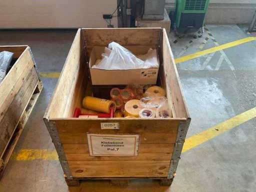 Mixed pallet - adhesive tape and foil bags