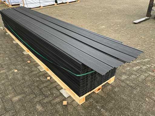 Composiet rabatplank zwart 4000 x 172 x 20.5 mm (150x)