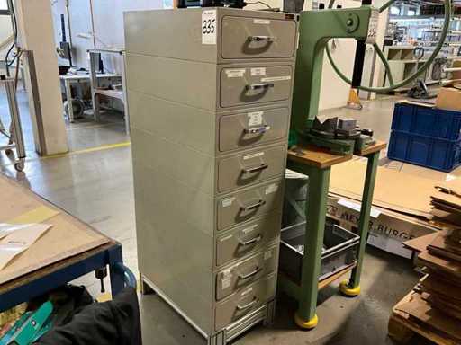 Workshop furniture with contents