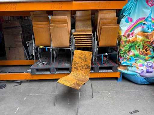 Sedia da mensa con stampa (collegabile) (48x)