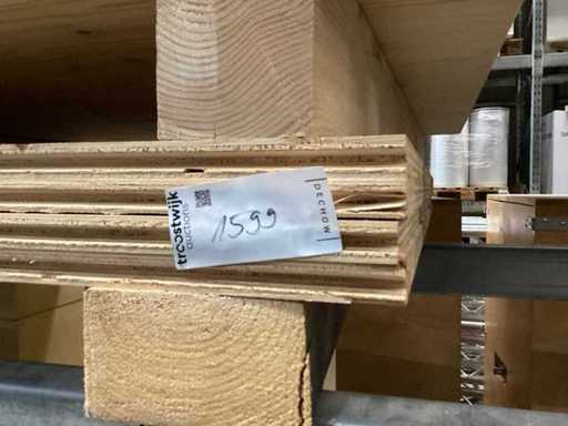 Softwood plywood spruce 24mm 4pcs 1200x2400mm