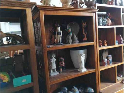 Teak cabinet with three doors