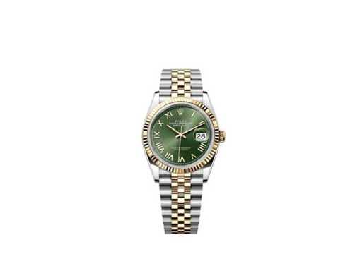 Rolex Date doar 36 126233 | Cadran roman verde | Jubileu | Nepurtat | 2026