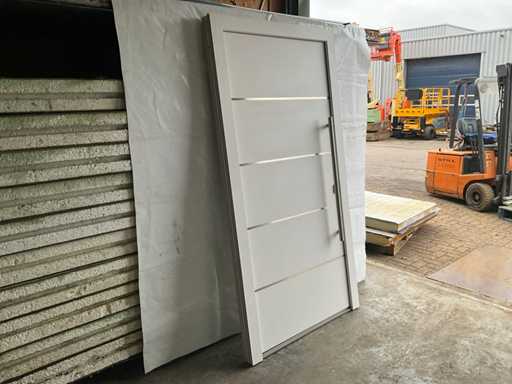 Porte d’entrée en aluminium avec cadre