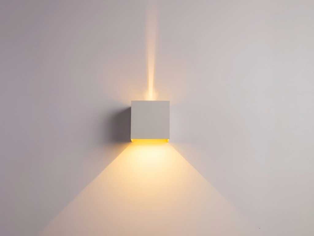 20 x 12W LED zand wit Wandlamp Kubus duo licht verstelbaar waterdicht