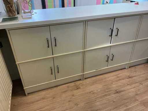 Armoire à dossiers en bois (9x)
