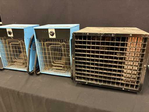 Set van 3 aerothermische verwarmers