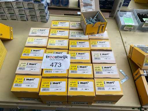 24 dozen metalen hollewandplug met schroefduim