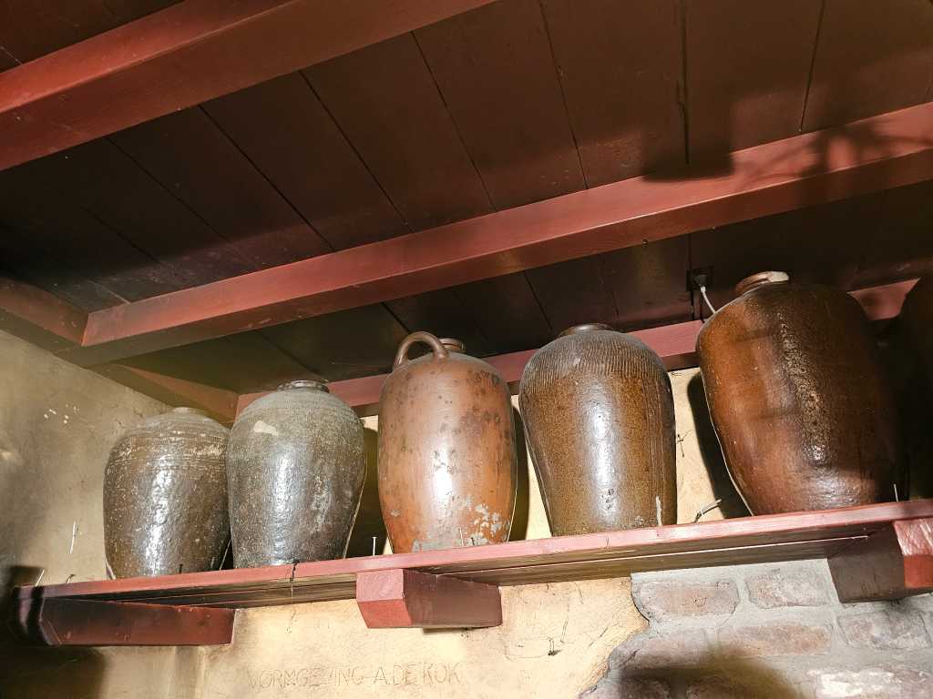 Pots de poterie vintage (7x)
