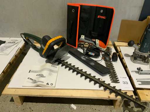 1999 Metabo Hs 8465S Heggenschaar en Stihl grasschaar