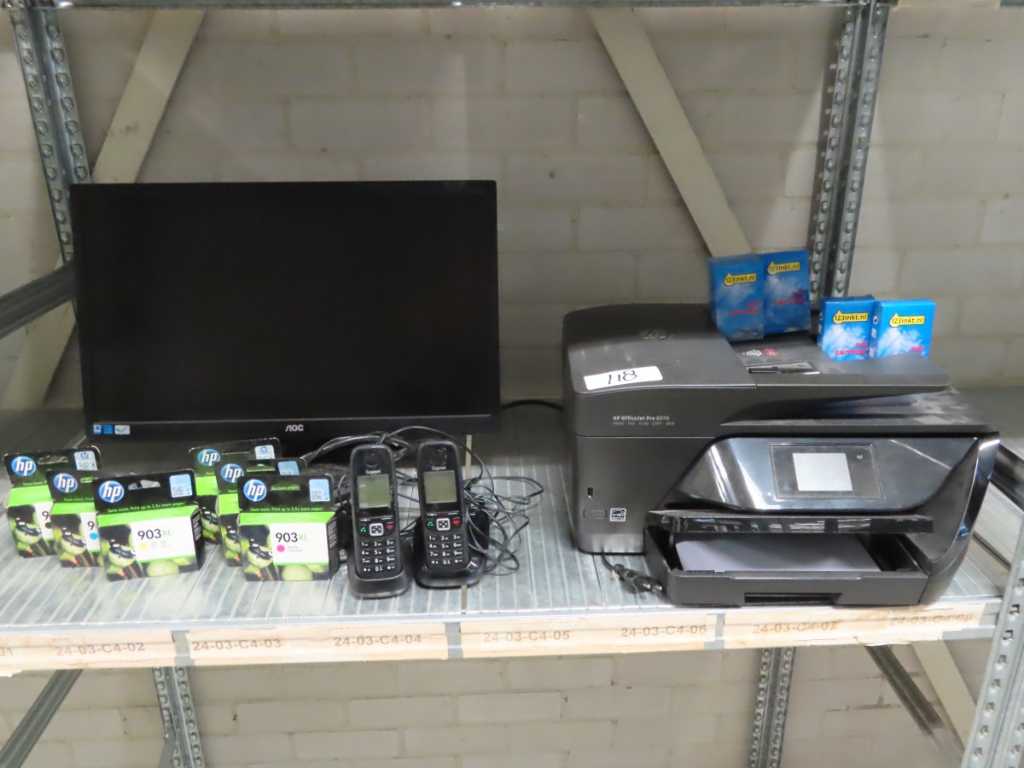 Cartridges, printer en monitor