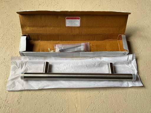 Door handle T-model 500mm in stainless steel