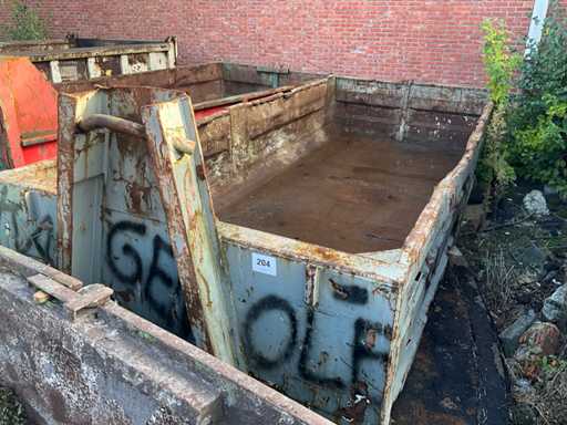 Élimination du conteneur à déchets