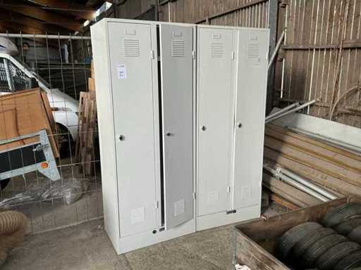 Armoire à casier métallique (2x)