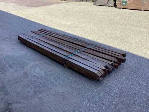 Azobè Paal Hardhout 70x70x3000mm (25x)