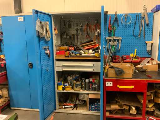 Bott werkplaatskast met inhoud