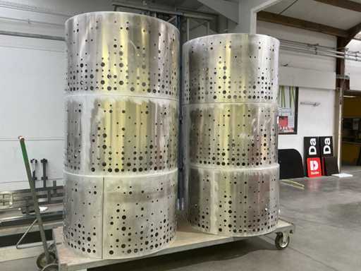 Pièce d’affichage circulaire en aluminium (6x)