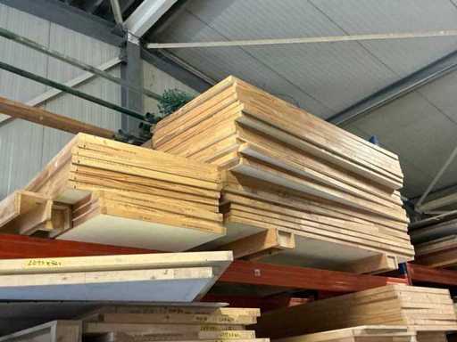 Unpainted tube trowel painter's doors (54x)