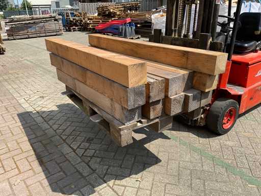 Stâlpi Douglas 14x14 cm, diferite lungimi (12x)